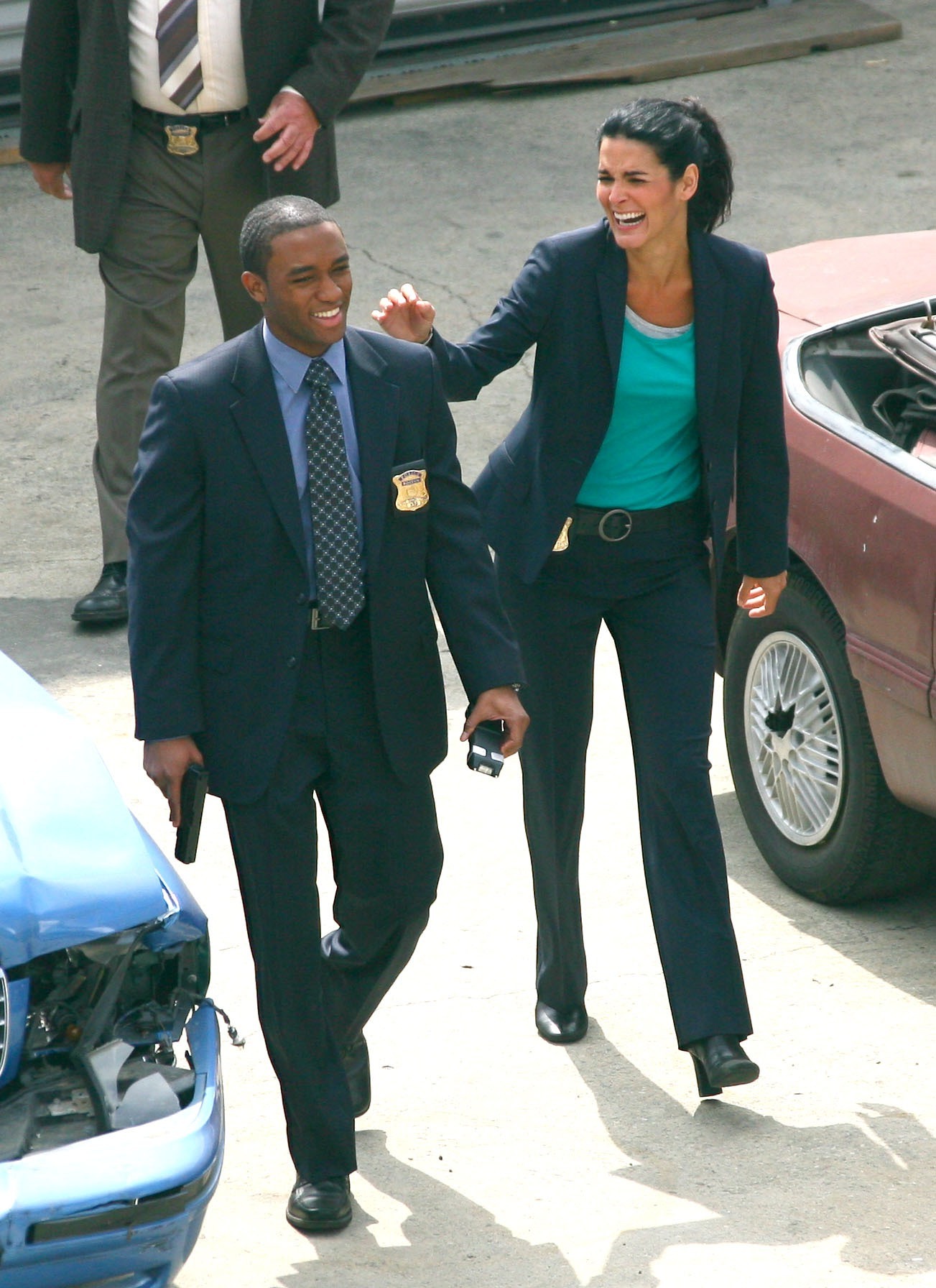 Angie Harmon - On the set of Rizolli & Isles in Los Angeles - June 13. 2012