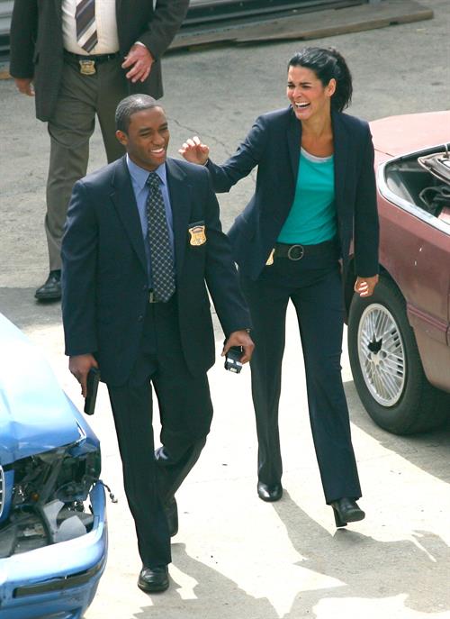 Angie Harmon - On the set of Rizolli & Isles in Los Angeles - June 13. 2012