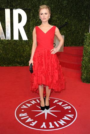 Anna Paquin attending the Vanity Fair Oscar Party in West Hollywood on February 27, 2011
