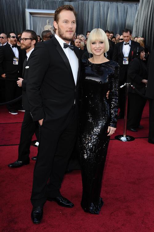 Anna Faris attends the 84th Annual Academy Awards on February 26, 2012