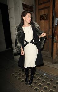 Anna Friel Leaving the Vaudeville Theatre - November 1, 2012