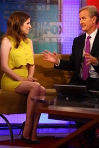 Anna Kendrick visiting Fox and Friends in New York City on September 26, 2011