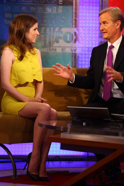 Anna Kendrick visiting Fox and Friends in New York City on September 26, 2011