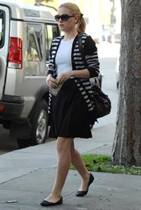 Anna Paquin at John Frieda Salon in Los Angeles on January 18, 2012