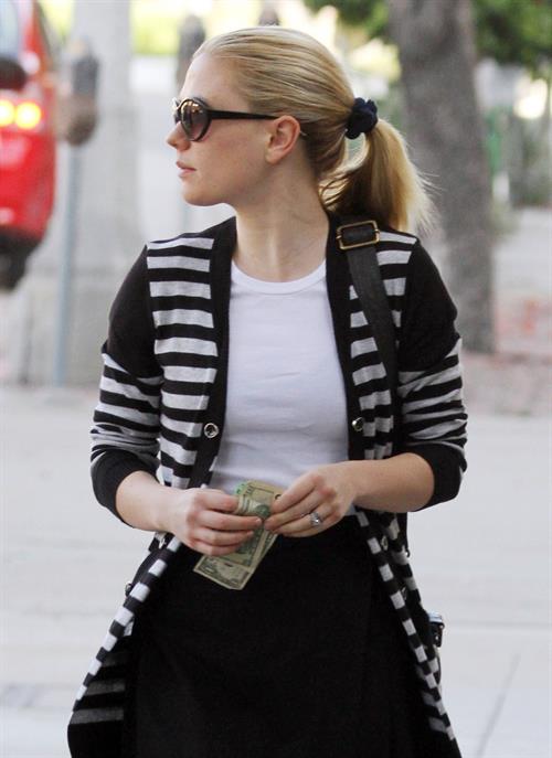 Anna Paquin at John Frieda Salon in Los Angeles on January 18, 2012