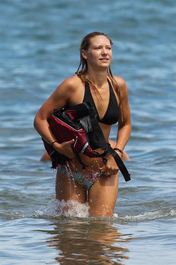 Anna Torv in the water in Hawaii on June 21, 2012