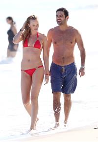 Anne Vyalitsyna bikini candids in Miami 11/22/12 