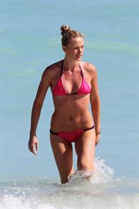 Anne Vyalitsyna bikini candids in Miami 11/23/12 