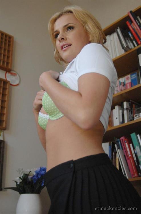 Amy Green in lingerie