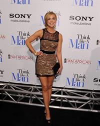 Arielle Kebbel attends the Think Like a Man premiere in Los Angeles on Feb 9, 2012