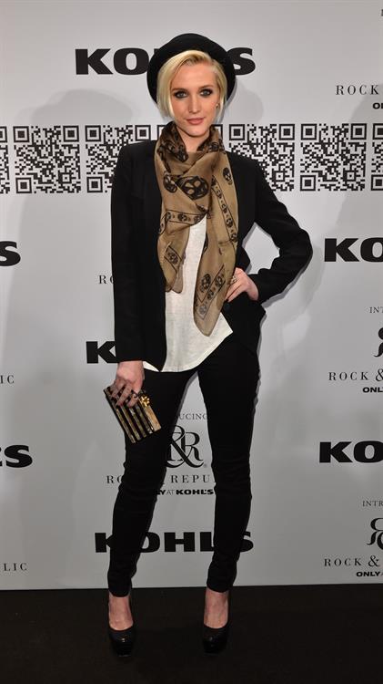 Ashlee Simpson at the Rock Republic for Kohl's fashion show on February 10, 2012