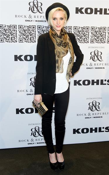 Ashlee Simpson at the Rock Republic for Kohl's fashion show on February 10, 2012