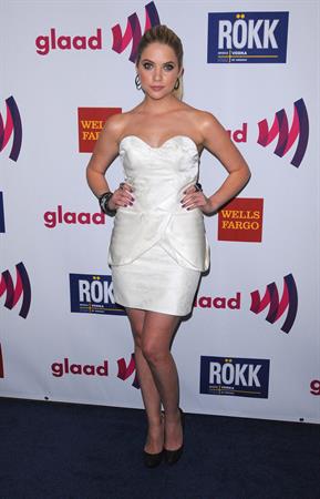 Ashley Benson attends the 22nd annual GLAAD Media Awards on April 10, 2011