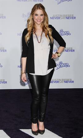 Ashley Benson Justin Bieber Never Say Never Los Angeles premiere on February 8, 2011
