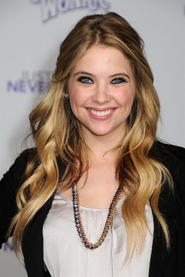 Ashley Benson Justin Bieber Never Say Never Los Angeles premiere on February 8, 2011
