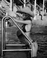 Rachel Cook in a bikini