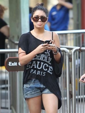 Ashley Benson and Vanessa Hudgens at Busch Gardens in Tampa Bay on March 3, 2012