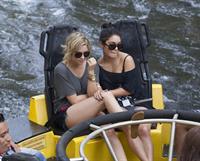 Ashley Benson and Vanessa Hudgens at Busch Gardens in Tampa Bay on March 3, 2012