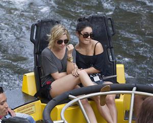 Ashley Benson and Vanessa Hudgens at Busch Gardens in Tampa Bay on March 3, 2012