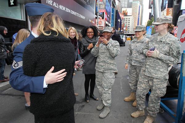 Ashley Benson – Kisses for the Troops Campaign 11/11/13 