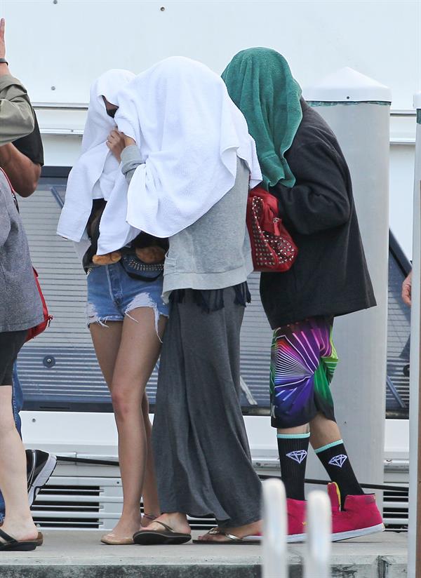 Ashley Benson bikini on a boat in Florida March 11, 2012 