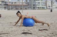 Bai Ling American-flag Bikini On Beach Los Angeles (10/04/12) 