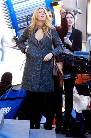Blake Lively The Set of Gossip Girl in New York - October 11, 2012 