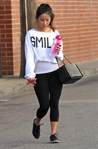 Brenda Song leaving the gym in Studio City 1/19/13 