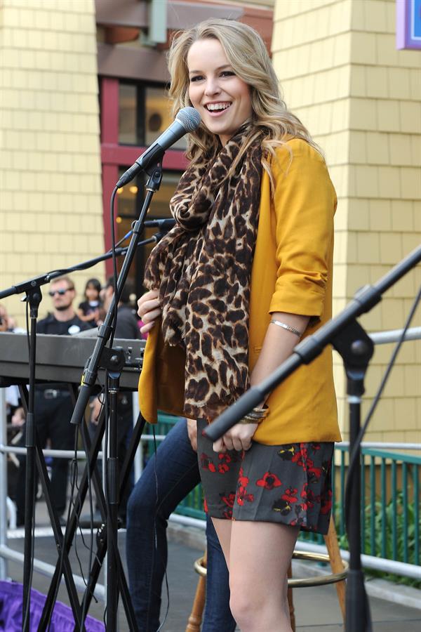 Bridgit Mendler performing at Studio Disney 365 10/23/12 