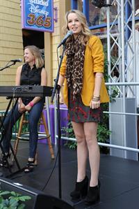 Bridgit Mendler performing at Studio Disney 365 10/23/12 