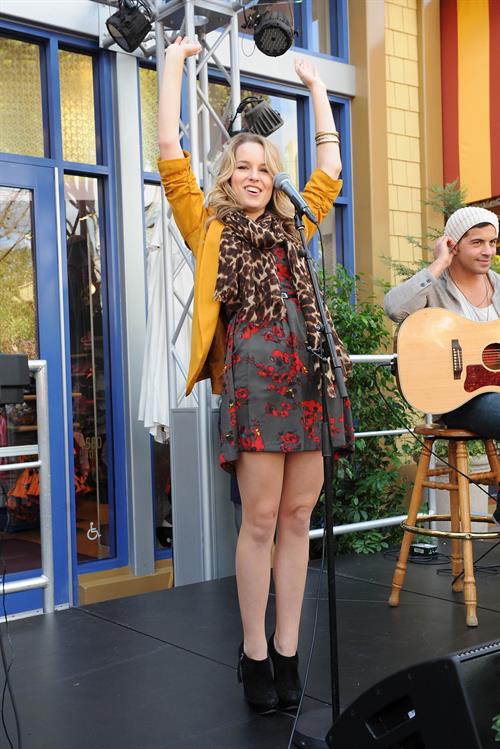 Bridgit Mendler performing at Studio Disney 365 10/23/12 