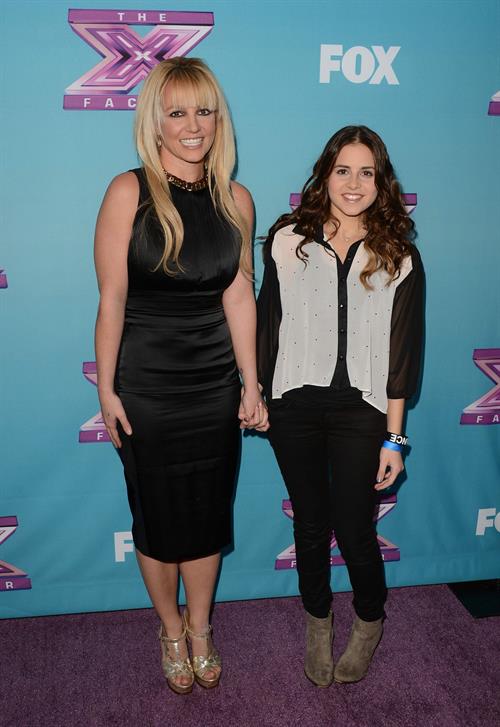Britney Spears attends 'The Factor' Season Finale Press Conference at CBS Studios in L.A. - Dec. 17,2012 