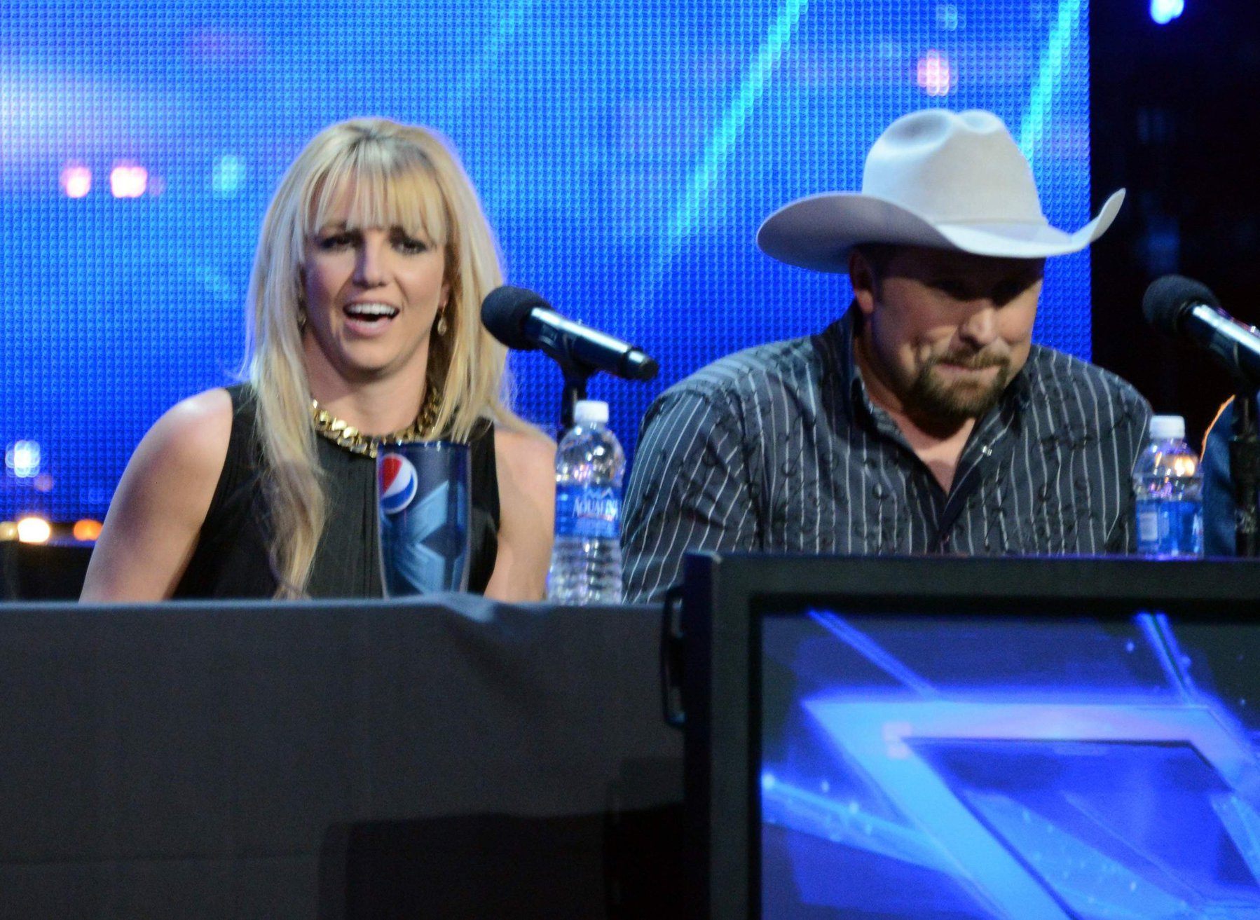Britney Spears attends 'The Factor' Season Finale Press Conference at CBS Studios in L.A. - Dec. 17,2012 