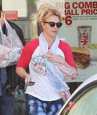 Britney Spears at a fast food restaurant in Calabasas 11/10/12 