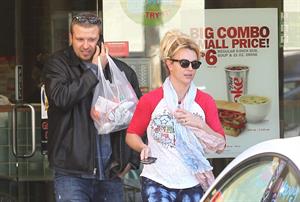 Britney Spears at a fast food restaurant in Calabasas 11/10/12 