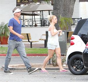 Britney Spears visits a Halloween store in Calabasas 10/7/12 