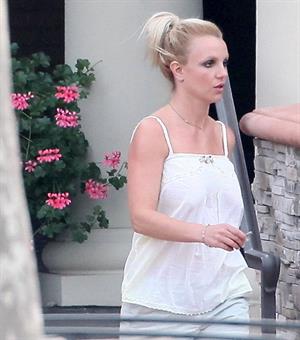 Britney Spears visits a Halloween store in Calabasas 10/7/12 