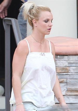 Britney Spears visits a Halloween store in Calabasas 10/7/12 