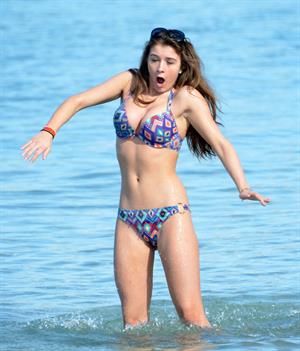 Brooke Vincent - bikini candids In Tenerife 4/21/12  