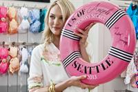 Candice Swanepoel Victoria's Secret U.S. Of Angels Swim Summer Tour Stops In Bellevue, Washington on July 10, 2013 