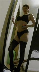 Anonymous in lingerie