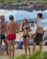 Carmen Electra – beach shoot candids in Hawaii 10/3/13  