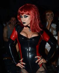 Carmen Electra attends Adam Lamberts Halloween Party at Bootsy Bellows LA on October 31, 2013