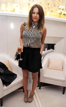 Caroline Flack attends the launch of OMEGA House on July 28, 2012 in London, England