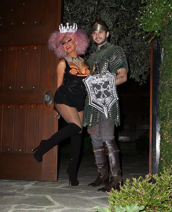 Christina Aguilera  Halloween Party  10/27/12