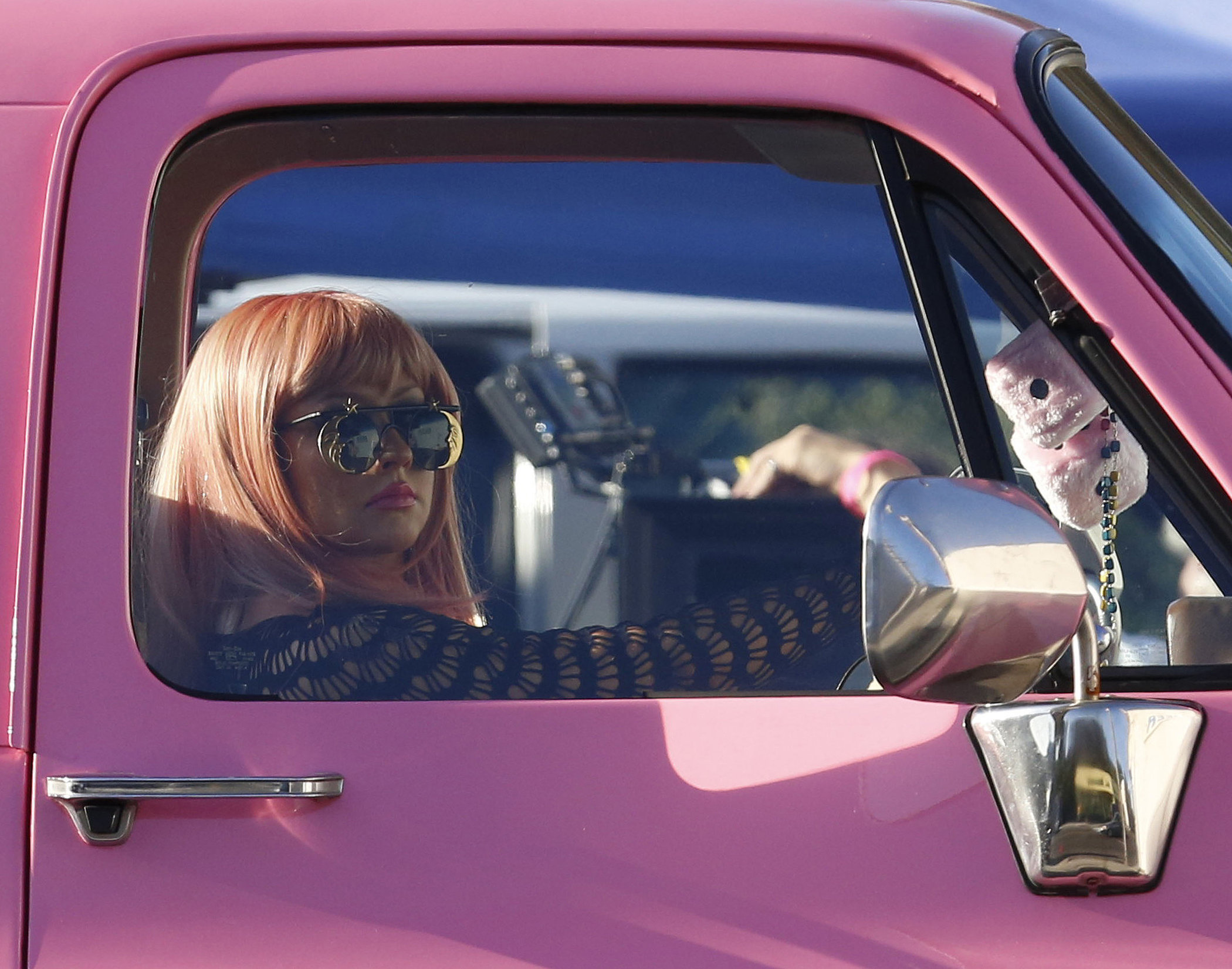 Christina Aguilera Pictures Christina Aguilera - filming a music video in Los Angeles August 24, 2012