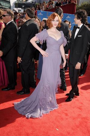 Christina Hendricks at the 62nd Annual Primetime Emmy Awards on August 29, 2010 
