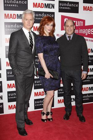 Christina Hendricks Mad Men photocall at Forum des Images in Paris on February 9 