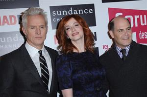 Christina Hendricks Mad Men photocall at Forum des Images in Paris on February 9 