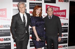 Christina Hendricks Mad Men photocall at Forum des Images in Paris on February 9 